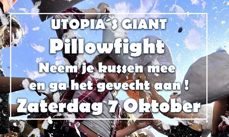 Utopia Giant Pillow fight gaat ondanks het commentaar toch door