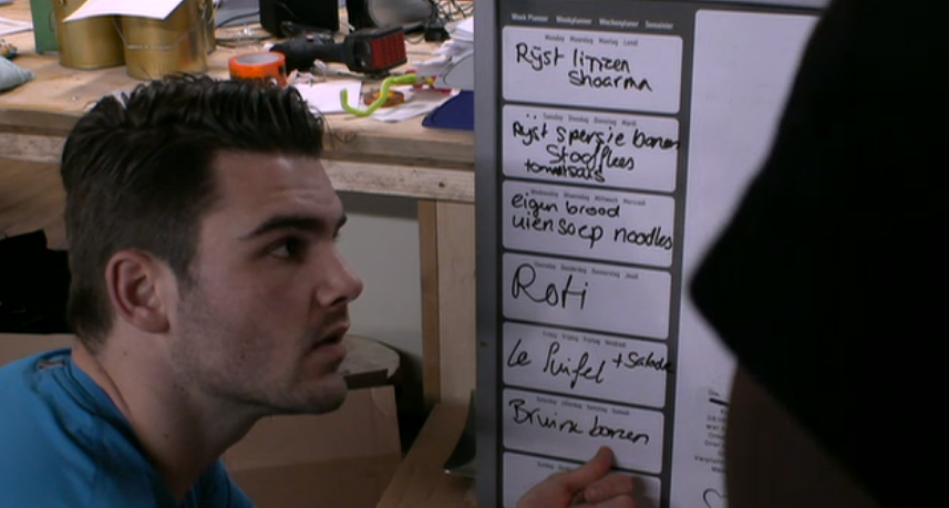 Weekmenu wordt opgesteld