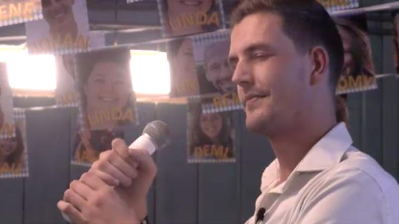 Jacco helemaal in zijn nopjes door het geslaagde evenement Grachtenparade