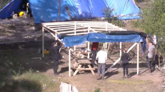Een nieuw bouwproject in Utopia 2 is af, de overkapping!